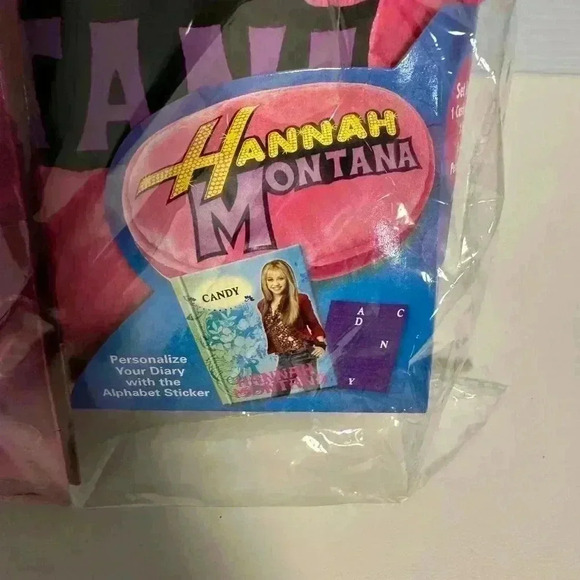 2008 NEW & Unopened in Original Package /Hannah Montana Diary Set Pink / Pillow - Picture 10 of 12
